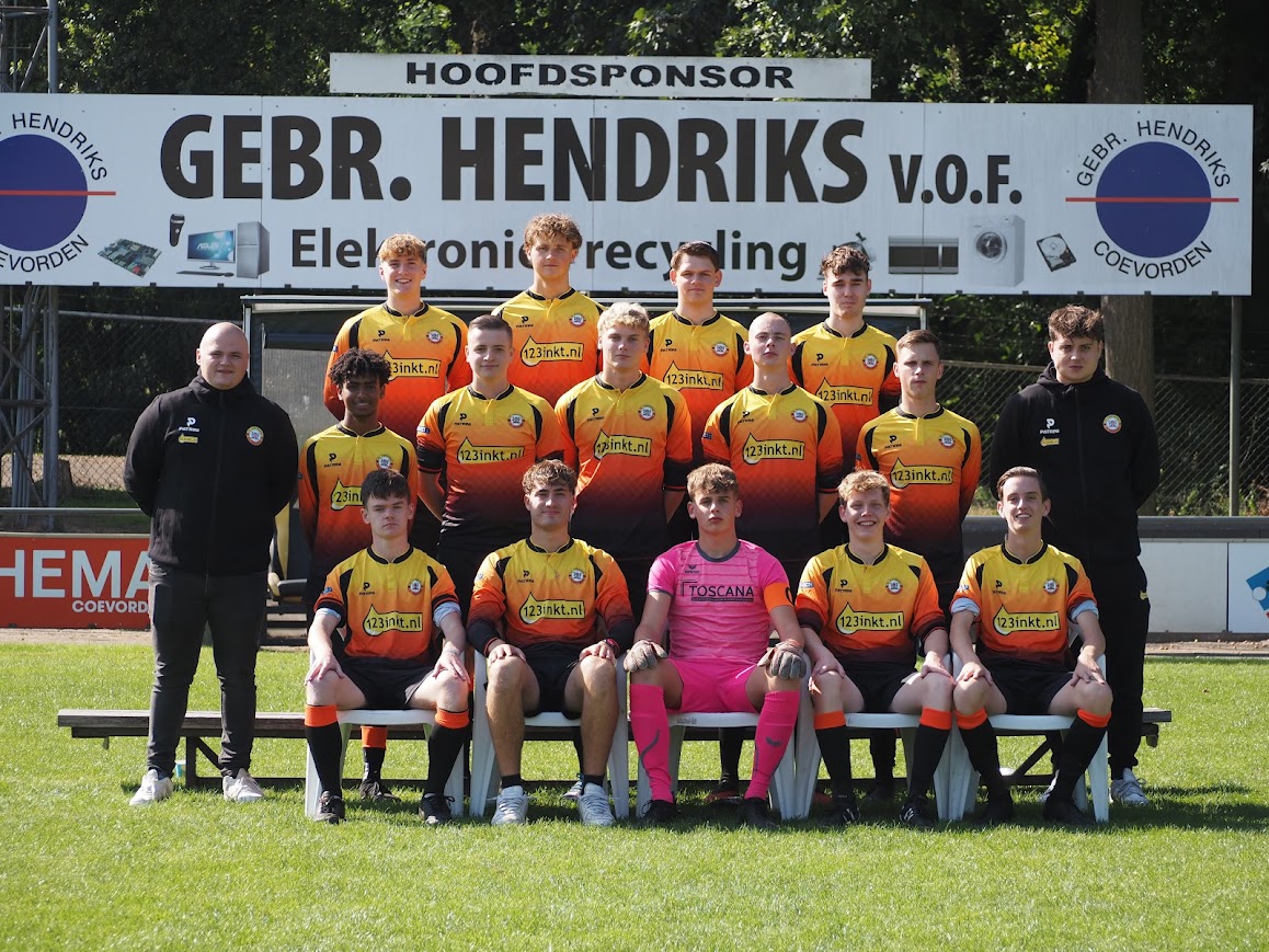 Teamfoto SJO FC Coevorden JO19-2